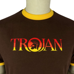 Trojan - Logo Ringer Tee TC/1014 chocolate