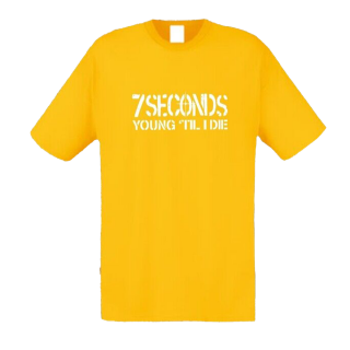 7 Seconds - Young Til I Die T-Shirt yellow