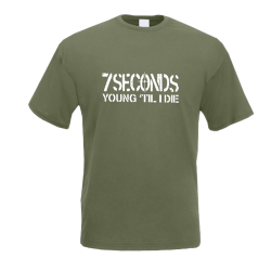 7 Seconds - Young Til I Die T-Shirt olive