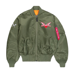 Cock Sparrer x Coretex x Alpha Industries - Bomber MA-1 sage green PRE-ORDER