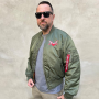 Cock Sparrer x Coretex x Alpha Industries - Bomber MA-1 sage green PRE-ORDER