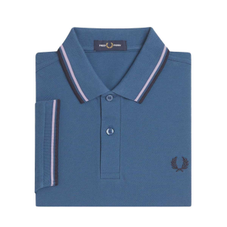 Fred Perry - Twin Tipped Polo Shirt M3600 midnight blue/ultra violet/navy W98