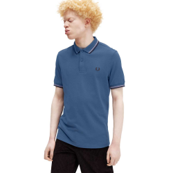 Fred Perry - Twin Tipped Polo Shirt M3600 midnight blue/ultra violet/navy W98