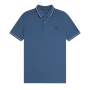 Fred Perry - Twin Tipped Polo Shirt M3600 midnight blue/ultra violet/navy W98