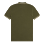 Fred Perry - Twin Tipped Polo Shirt M3600 hunting green/light oyster/laurel wreath green W92