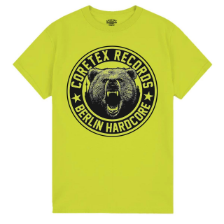 Coretex - Bear T-Shirt safety green-black