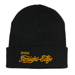 Straight Edge - Enjoy Beanie black-gold