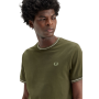 Fred Perry - Twin Tipped T-Shirt M1588 hunting green/light oyster W92