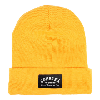 Coretex - Oldschool Logo Beanie Woven Label gold