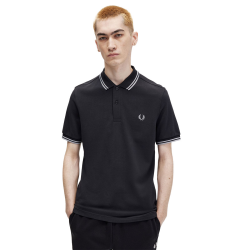 Fred Perry - Twin Tipped Polo Shirt M3600 anchor grey/limestone/limestone W97