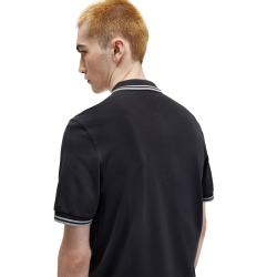 Fred Perry - Twin Tipped Polo Shirt M3600 anchor grey/limestone/limestone W97