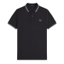 Fred Perry - Twin Tipped Polo Shirt M3600 anchor grey/limestone/limestone W97