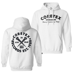 Coretex - Nails Hoodie white