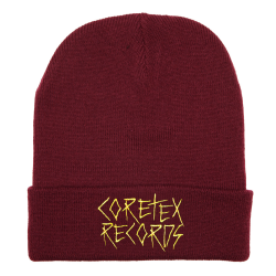 Coretex - Scratch Logo Beanie burgundy-gold