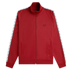 Fred Perry - Taped Track Jacket J4620 burnt red M02