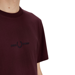 Fred Perry - Embroidered T-Shirt M4580 oxblood K22