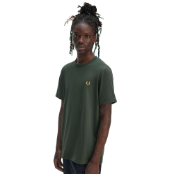 Fred Perry - Ringer T-Shirt M3519 court green X89