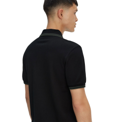 Fred Perry - Twin Tipped Polo Shirt M3600 black/court green/court green Y43