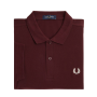 Fred Perry - Plain Polo Shirt M6000 oxblood/ecru 597