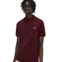 Fred Perry - Plain Polo Shirt M6000 oxblood/ecru 597