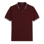 Fred Perry - Twin Tipped Polo Shirt M3600 oxblood/ecru/tennis blue Y40