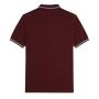 Fred Perry - Twin Tipped Polo Shirt M3600 oxblood/ecru/tennis blue Y40