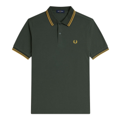 Fred Perry - Twin Tipped Polo Shirt M3600 court green/honeycomb/honeycomb Y22