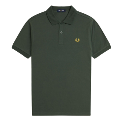 Fred Perry - Plain Polo Shirt M6000 court green/honeycomb...