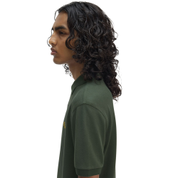 Fred Perry - Plain Polo Shirt M6000 court green/honeycomb Y22