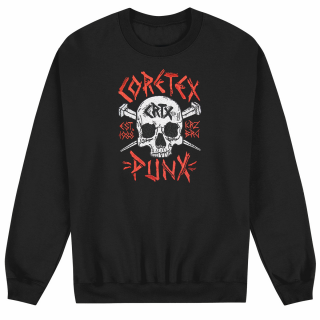 Coretex - Punx Embroidered Sweatshirt black-red