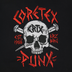 Coretex - Punx Embroidered Sweatshirt black-red