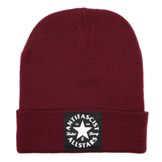 Antifascist Allstars - Beanie burgundy