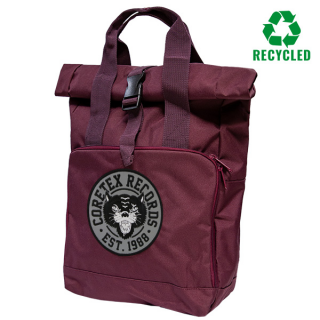 Coretex - Panther Recycelter Rolltop-Rucksack burgundy/reflector