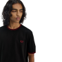 Fred Perry - Twin Tipped T-Shirt M1588 black/burnt red Y42