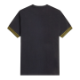 Fred Perry - Striped Cuff T-Shirt M7707 black R88