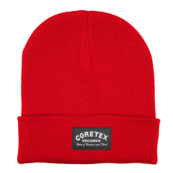 Coretex - Oldschool Logo Beanie Woven Label classic red