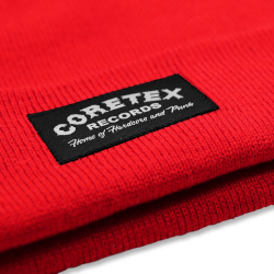 Coretex - Oldschool Logo Beanie Woven Label classic red