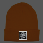 Anti Fascist Running Club - Beanie w/ Reflector Patch orange