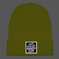 Anti Fascist Running Club - Beanie w/ Reflector Patch...