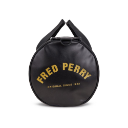 Fred Perry - Tonal Large Barrel Bag L9255 black/gold 774