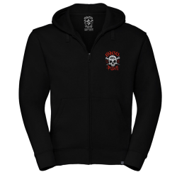 Coretex - Punx Embroidered Zipper black-red