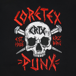 Coretex - Punx Embroidered Zipper black-red