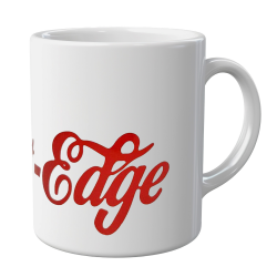 Straight Edge - Enjoy Ceramic Mug white