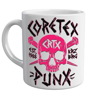 Coretex - Punx Logo Ceramic Mug white-pink