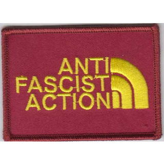 Anti Fascist Action - Logo Patch red