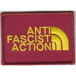 Anti Fascist Action - Logo Patch red