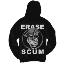 Get The Shot - Erase The Scum Hooded Sweatshirt black