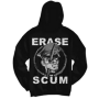 Get The Shot - Erase The Scum Hooded Sweatshirt black