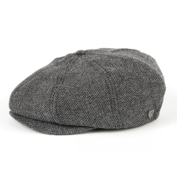 Brixton - brood grey/black herringbone