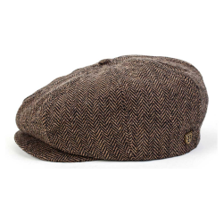 Brixton - brood brown/khaki herringbone